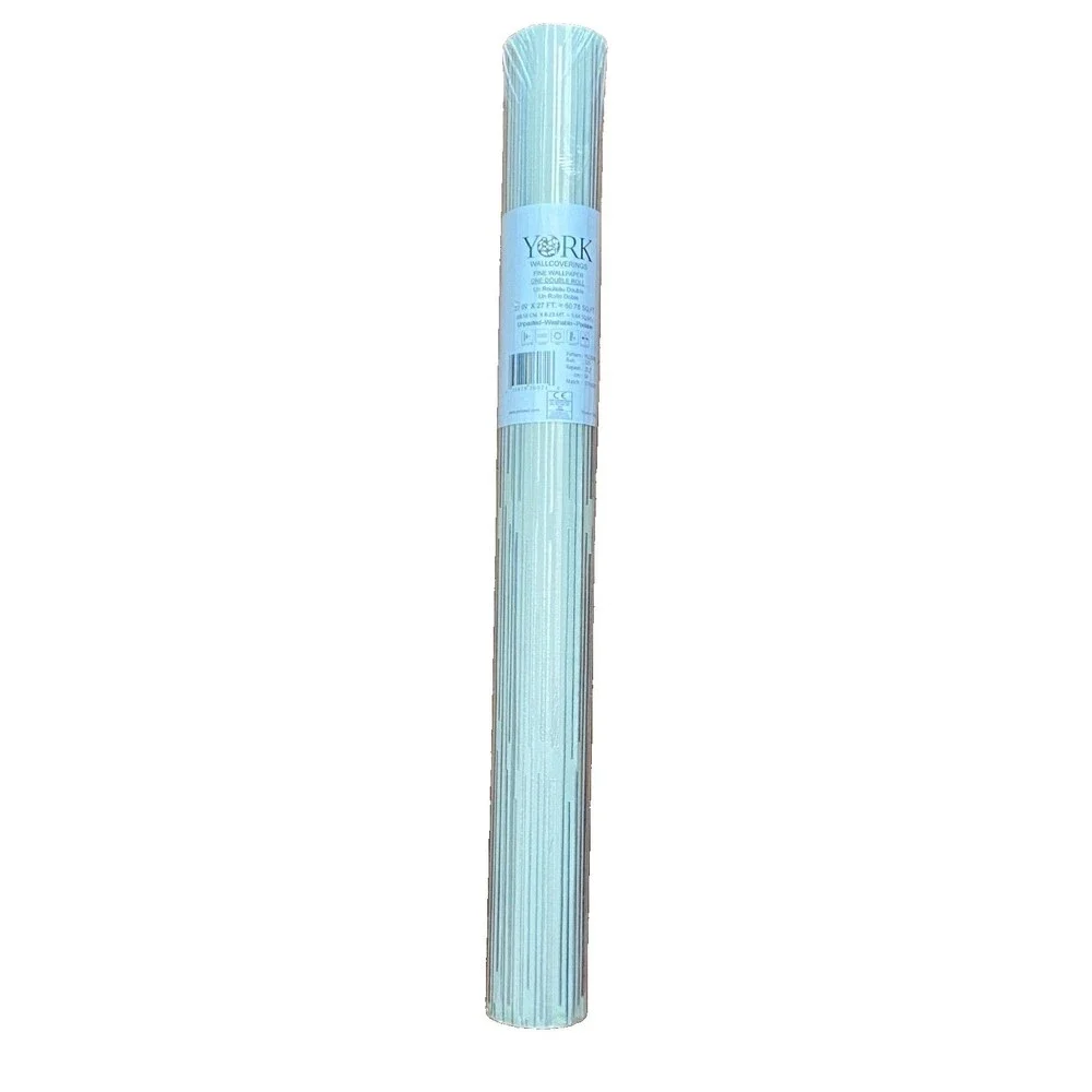 York Wallcoverings Wallpaper Y6220301 Split Level MCM Double Roll Grey Silver